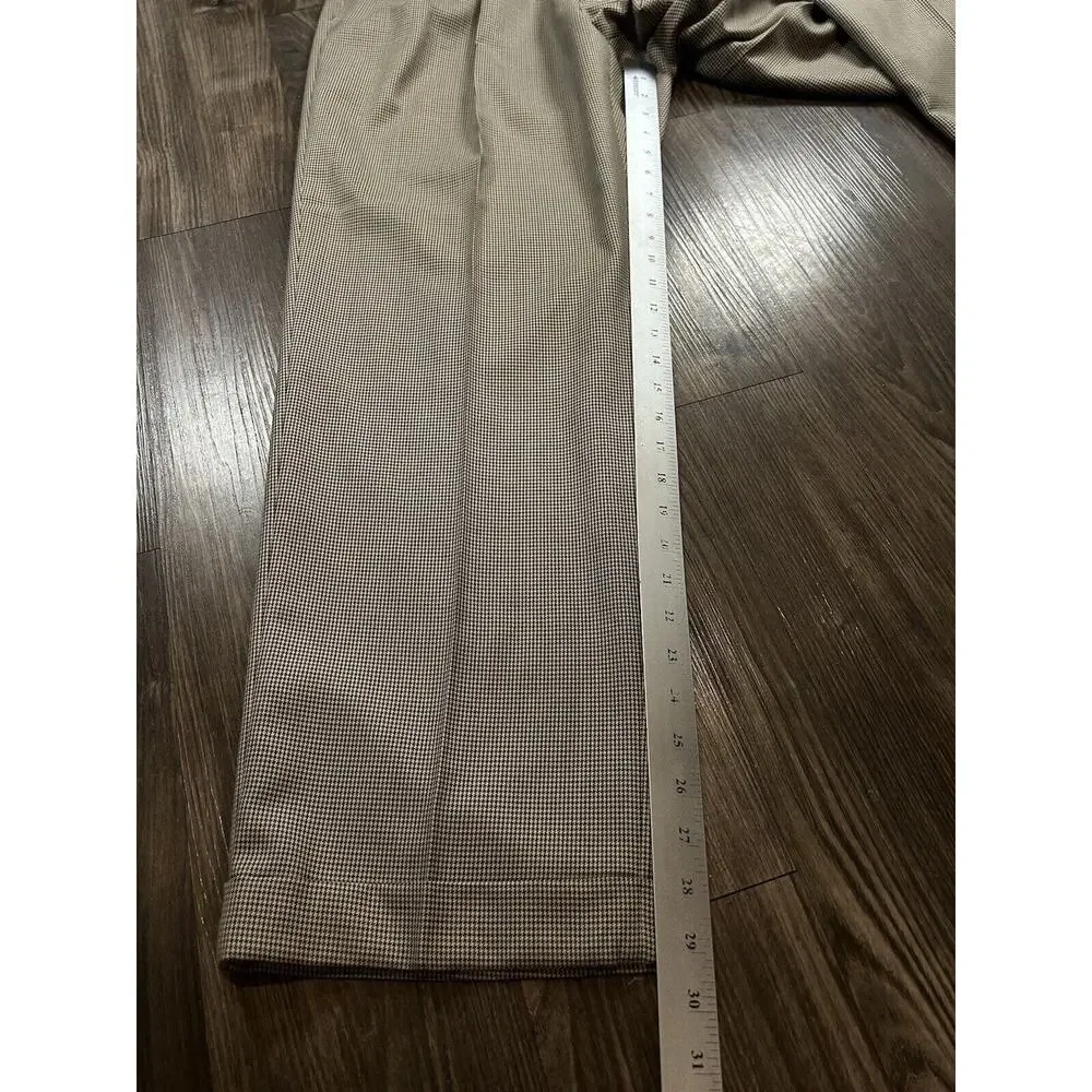 Ralph Ralph Lauren Chino Pants Mens 38x32 Beige Pleated 100% Cotton Preppy‎
